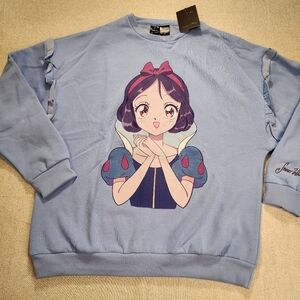 Cakeworthy Disney Princess Anime Snow White Sweatshirt Crewneck Women XL